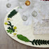 Handmade Christmas Tree Skirt in Felt - Greenery Border on Cream - 36"/60"/72" - ARCADIA HOME